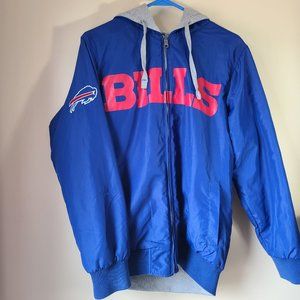 NFL Buffalo Bills Reversible Zip up Hoodie XS Football Jacket